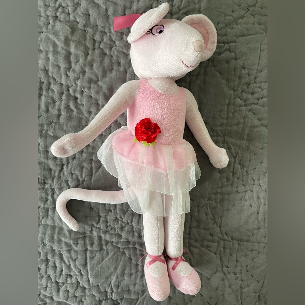 Angelina Ballerina Plush 2016 HIT Entertainmt Stuffed Toy Mouse Madame Alexander